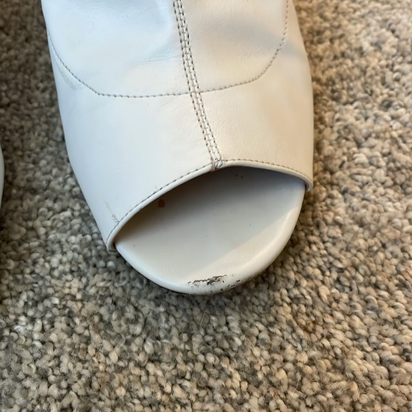 Schutz Heeled Peep Toe Booties - Picture 9 of 12